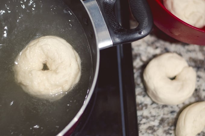 Who knew homemade bagels could be so easy, fun, and delicious! You just need 4 simple ingredients to make fluffy, perfect bagels at home.