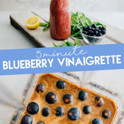 This Balsamic Blueberry Vinaigrette is a simple yet flavorful dressing that transforms your just-another-salad into a colorful masterpiece bursting with antioxidants and deliciousness.