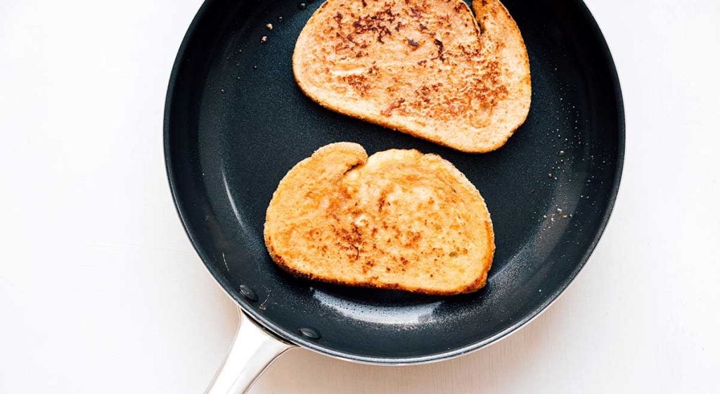 French toast in a saute pan