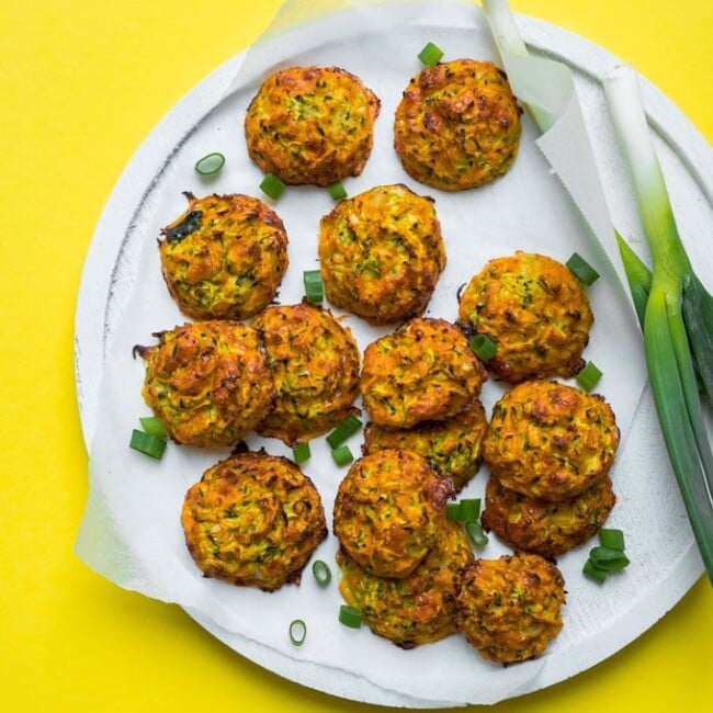 These Zucchini Cheddar Bites are packed with hidden vegetables and are so addictive!