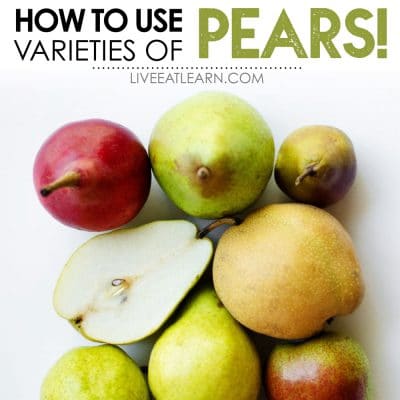 Everything you need to know about cooking with pears, including a breakdown of the different pear types.