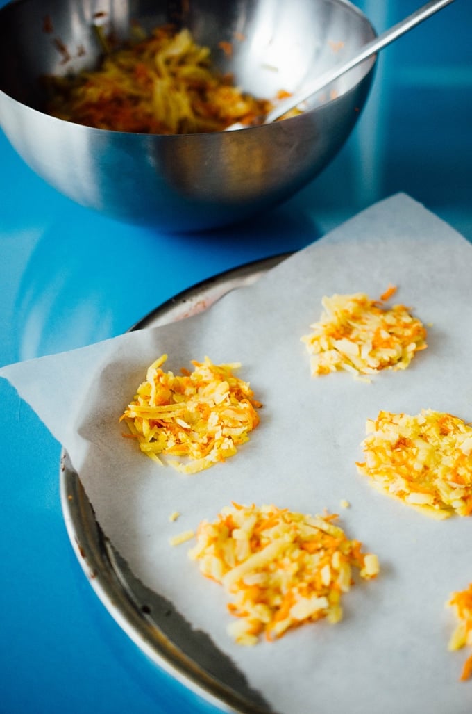 Gouda Cheese Crisps with Carrot