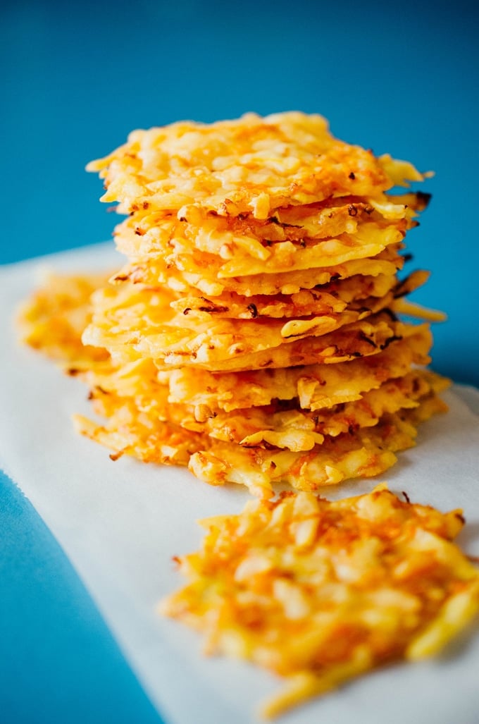 Gouda Cheese Crisps with Carrot