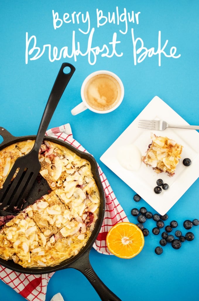 Berry Bulgur Breakfast Bake