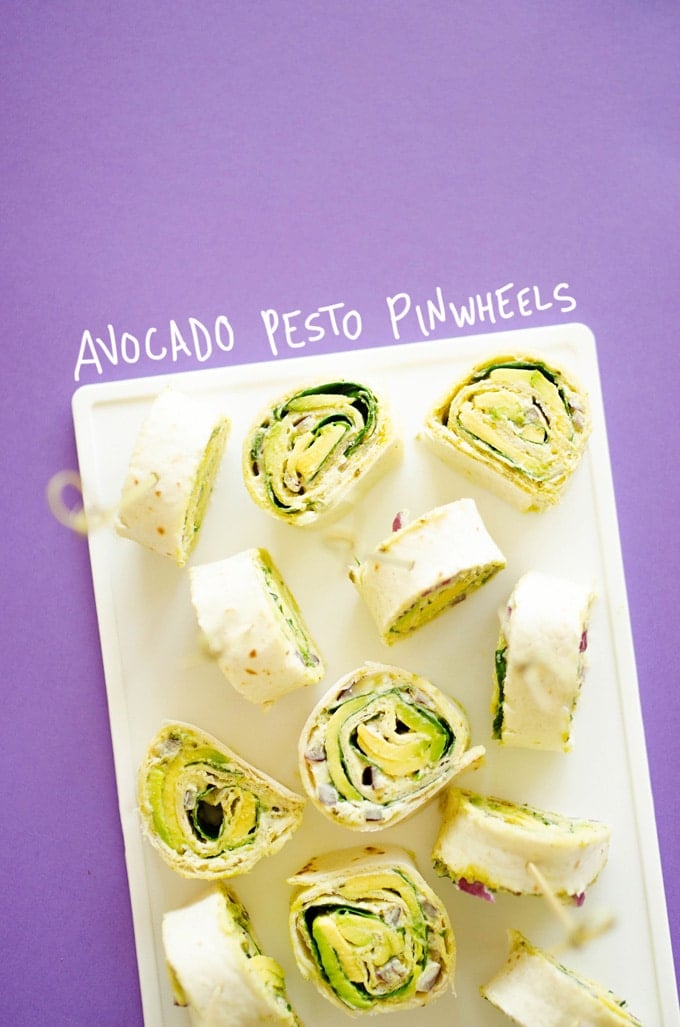 Avocado Pesto Pinwheels