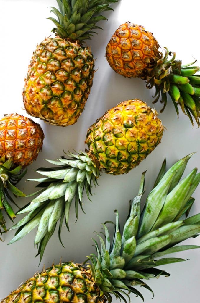 Picture of a pineapples on a white background
