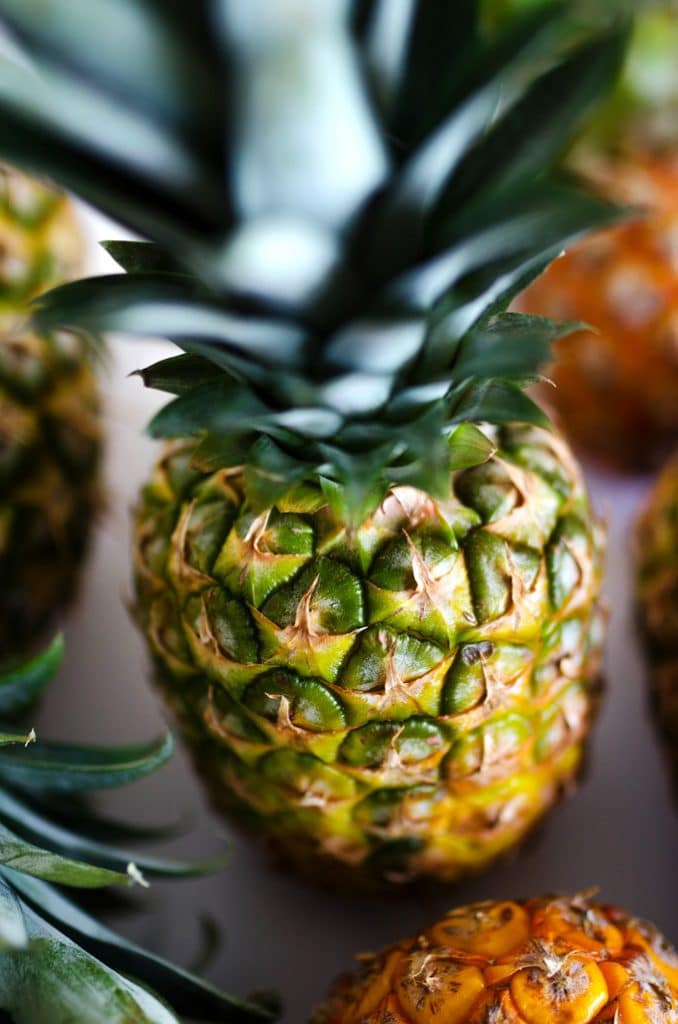 Picture of a pineapple closeup