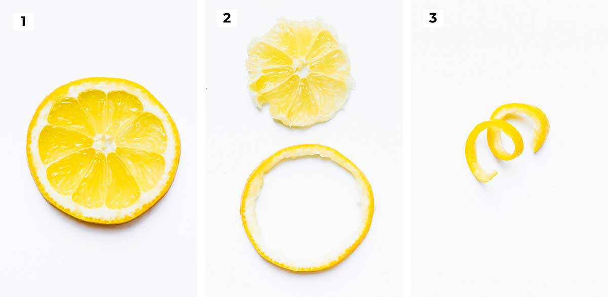 How to cut lemon garnish for a cocktail