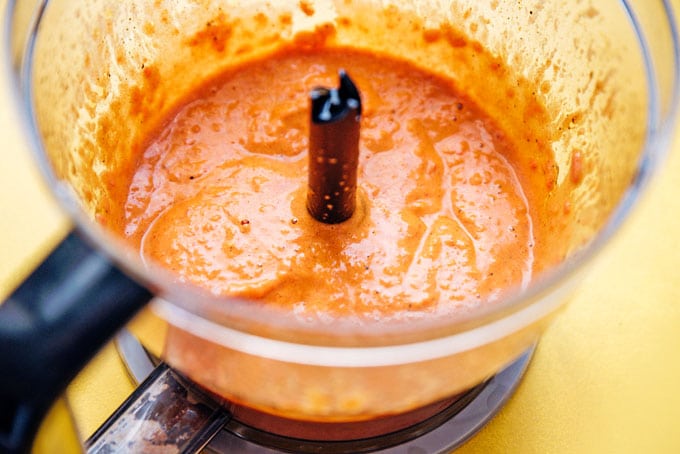 Romesco sauce recipe in a food processor