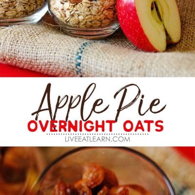 These Apple Pie Overnight Oats are a cross between your grandma's famous apple pie and the millennial generation's inclination towards being on the move 24/7.