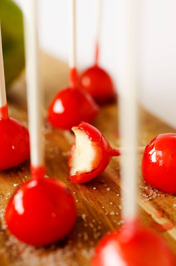 Candy Apple Lollipops 4 Ingredients No Corn Syrup Live Eat Learn