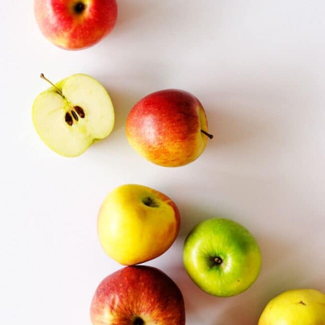Delicious easy apple recipes to make this fall. From sweet desserts to savory main dishes, here are 7 reasons to stock up on apples!