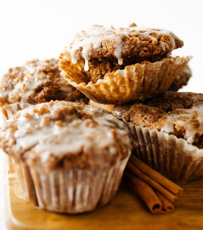 The holidays just got healthier! These Coffee Cake Muffins are made moist with the help of almond butter and made delicious by the addition of coffee.