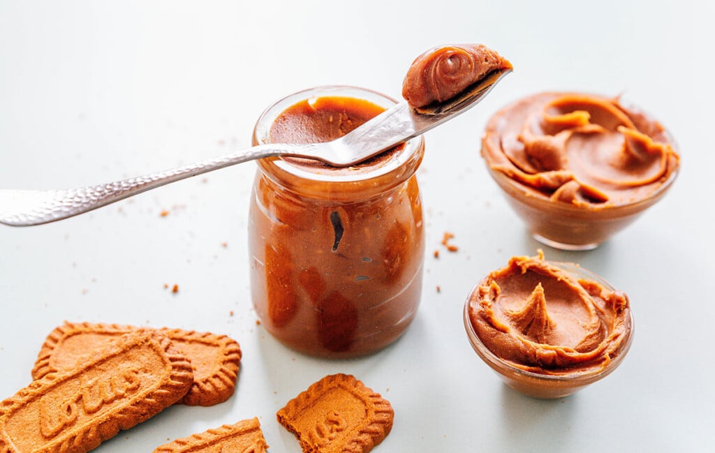 Cookie butter in a jar.