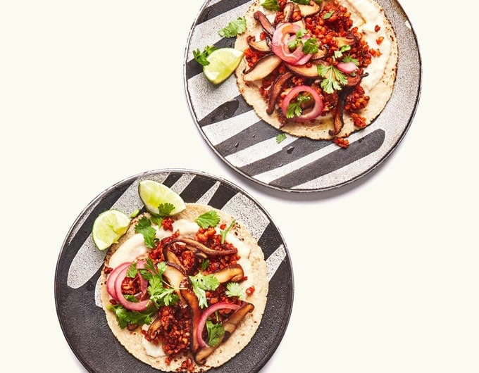Overhead shot of vegan tacos - Our spotlight ingredient is cloves, so here are 7 tasty clove recipe ideas (both sweet and savory) to start you off.