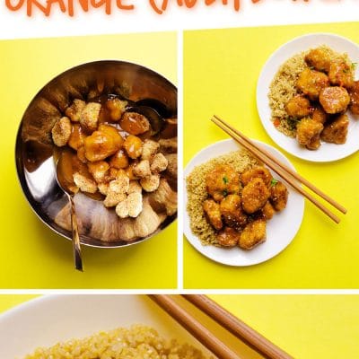 Pinterest - Think cauliflower is boring? Dress it up in a quick panko coating and sticky Asian-style sauce and I promise your mind will be changed! I give to you, Sticky Orange Cauliflower!