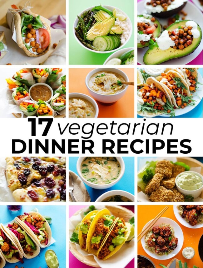 17 Easy Vegetarian Dinner Recipes | Live Eat Learn