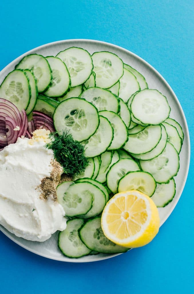 Well this Tzatziki Cucumber Salad is proof that seemingly simple ingredients can be combined into refreshingly creamy and tangy deliciousness.