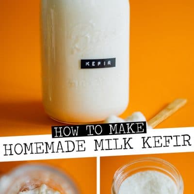 Breaking down the basics of how to make homemade milk kefir, a probiotic-rich fermented drink that’s soon to be a staple in your kitchen!