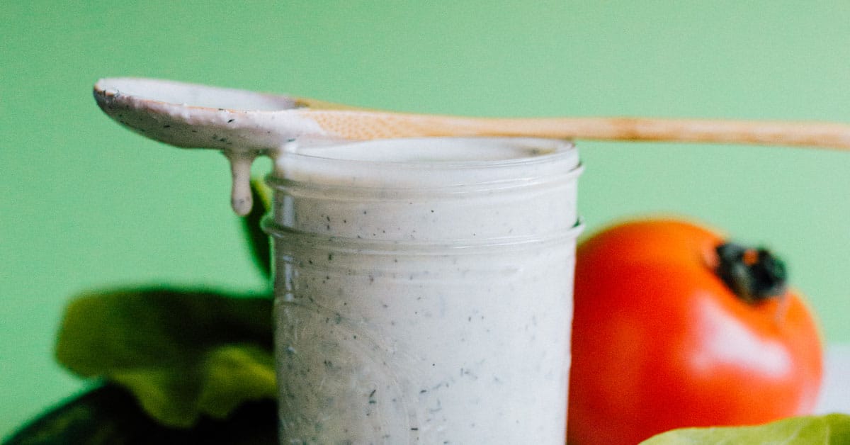 Kefir Ranch Dressing (ready in 5 minutes) | Live Eat Learn