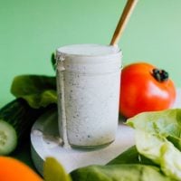 You can make your own Kefir Ranch Dressing at home with just a quick mix of herbs you probably already have in your spice cabinet.