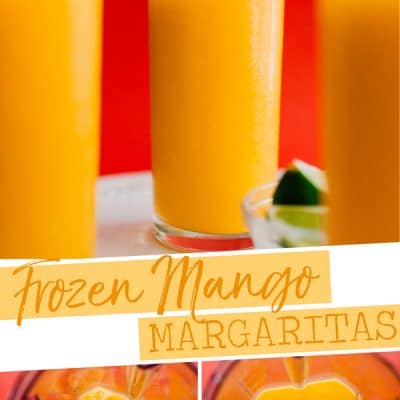 Whether you’re in need or a slushy cocktail or are just trying to clean out the freezer, this Frozen Mango Margarita Slush is the refreshing cocktail you need.