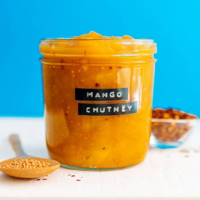 This Mango Chutney is a simple and delicious spread that's packed with flavor and is perfect slathered onto just about anything!