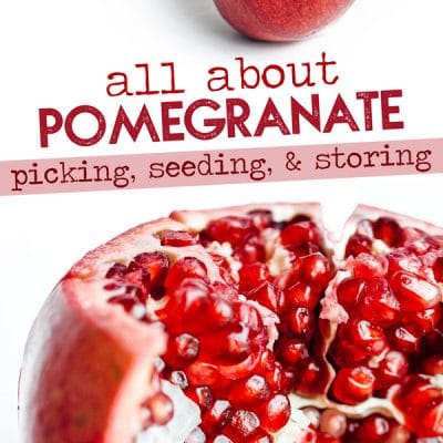 Everything you need to know about pomegranate. How to choose the perfect pomegranate, how seed it, how to store it, and more. Pom appetit!