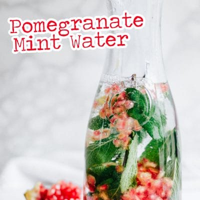 This Pomegranate Mint Water is quick to whip up and so refreshing - the perfect hydration for after those heavy holiday meals!