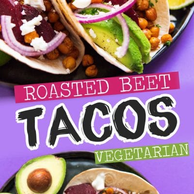 In need of some vegetarian taco inspiration? These Beet and Chickpea Tacos are simple to make and packed with so much flavor