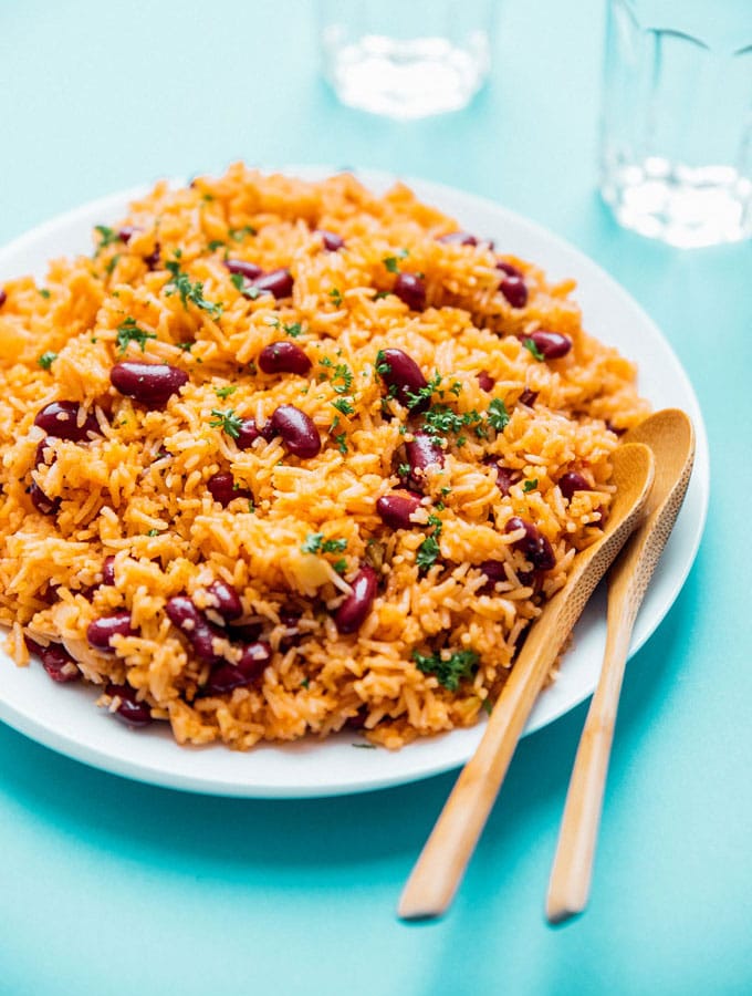 Easy Spanish Rice And Beans Mexican Rice Live Eat Learn