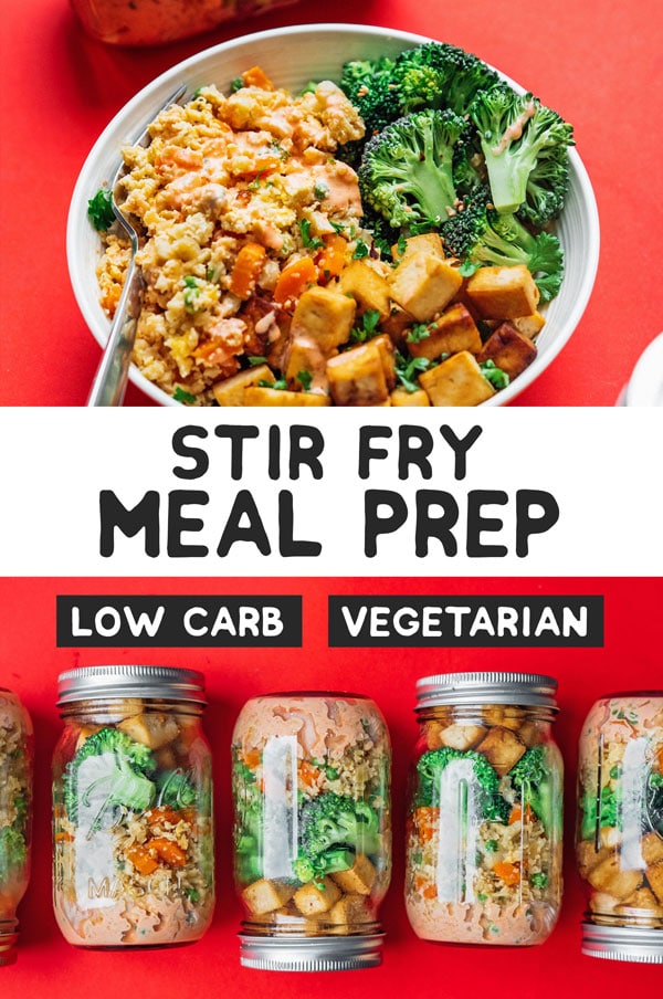 Vegetarian Stir Fry Meal Prep w/ Cauliflour Fried Rice | Live Eat Learn