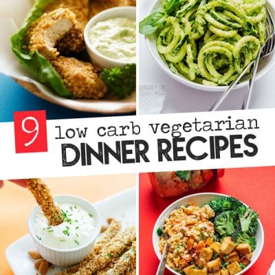 9 of our favorite low carb vegetarian dinner recipes to keep you keto and free from cravings.