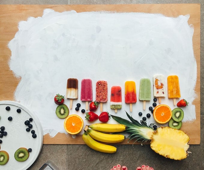 How to photograph popsicles on a white background