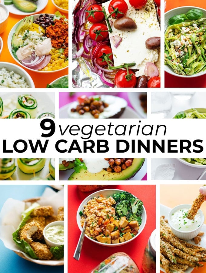 vegetarian low carb dinner recipes