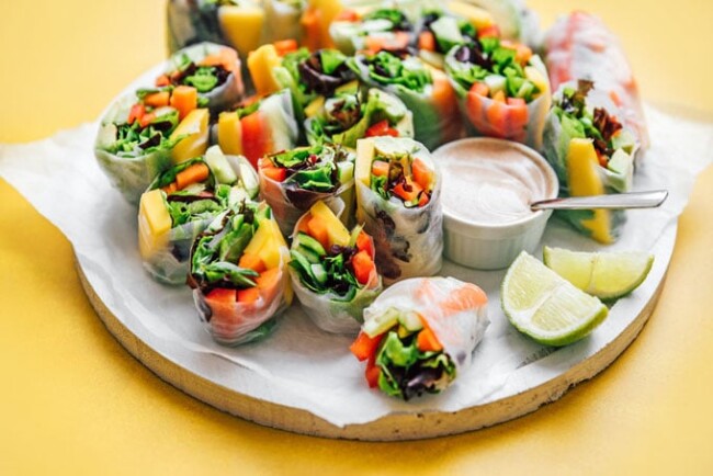 Easy Vegetable Vietnamese Spring Rolls | Live Eat Learn