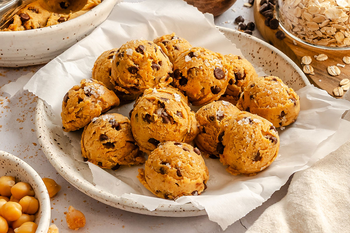 Edible Chickpea Cookie Dough (Vegan) | Live Eat Learn