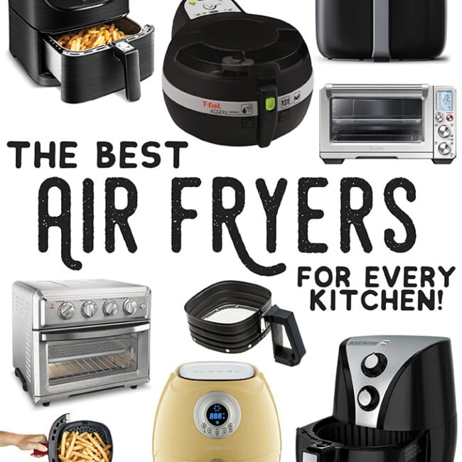 Collage of the best air fryers