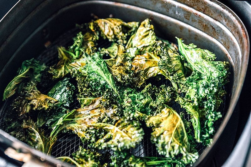 Air Fryer Kale Chips 8 Seasoning Ideas Live Eat Learn