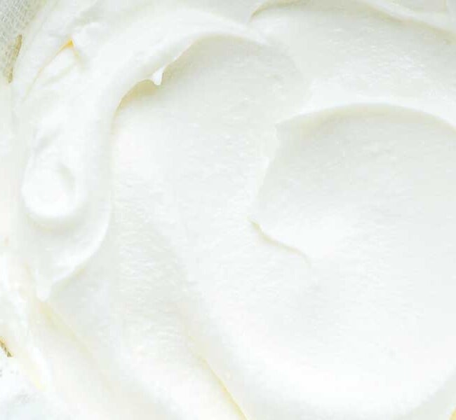 Close up photo of Greek yogurt