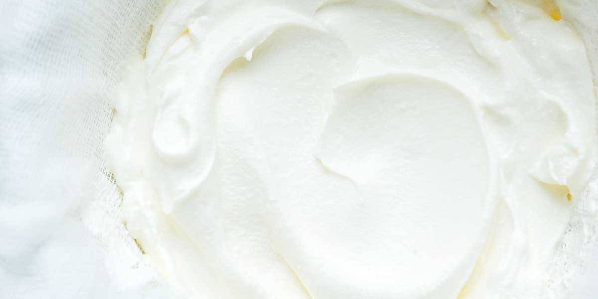 Close up photo of Greek yogurt