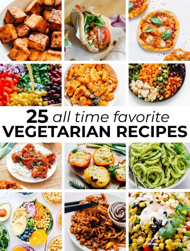 Collage of best vegetarian recipes