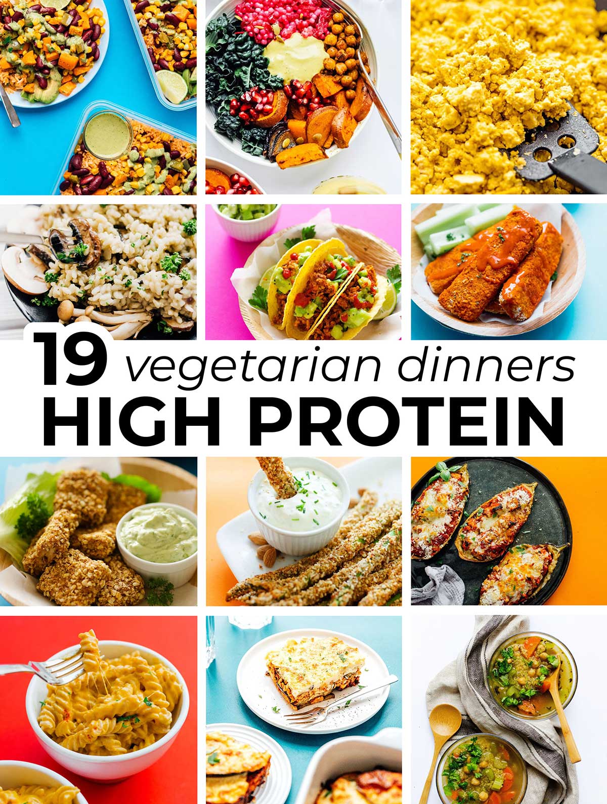 19 High Protein Vegetarian Meals You'll Drool Over | Live Eat Learn
