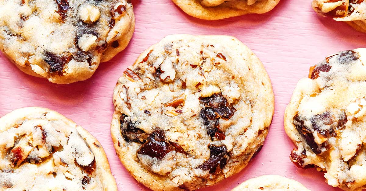 Chewy Date Cookies with Pecans