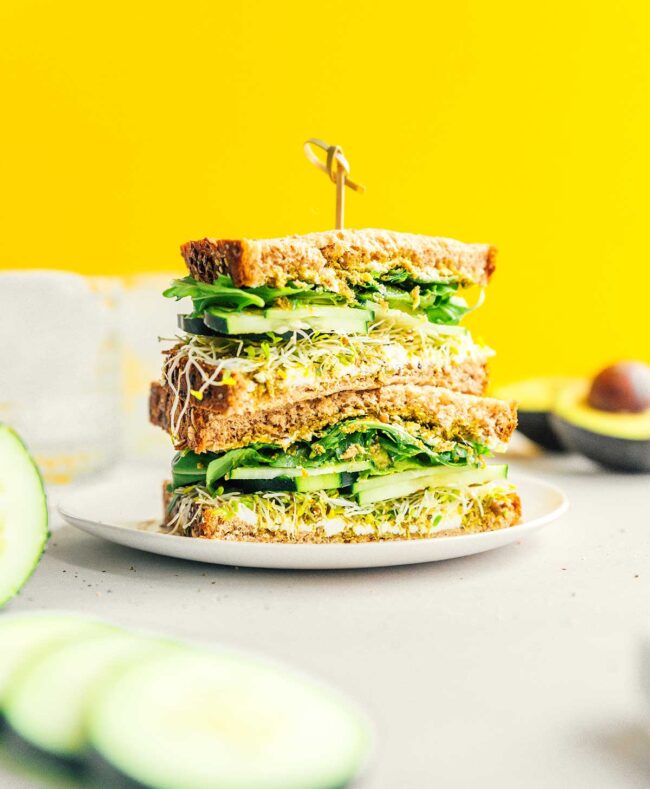 Loaded Avocado Sandwich with Pesto and Goat Cheese - Low Carb Breakfast Recipes