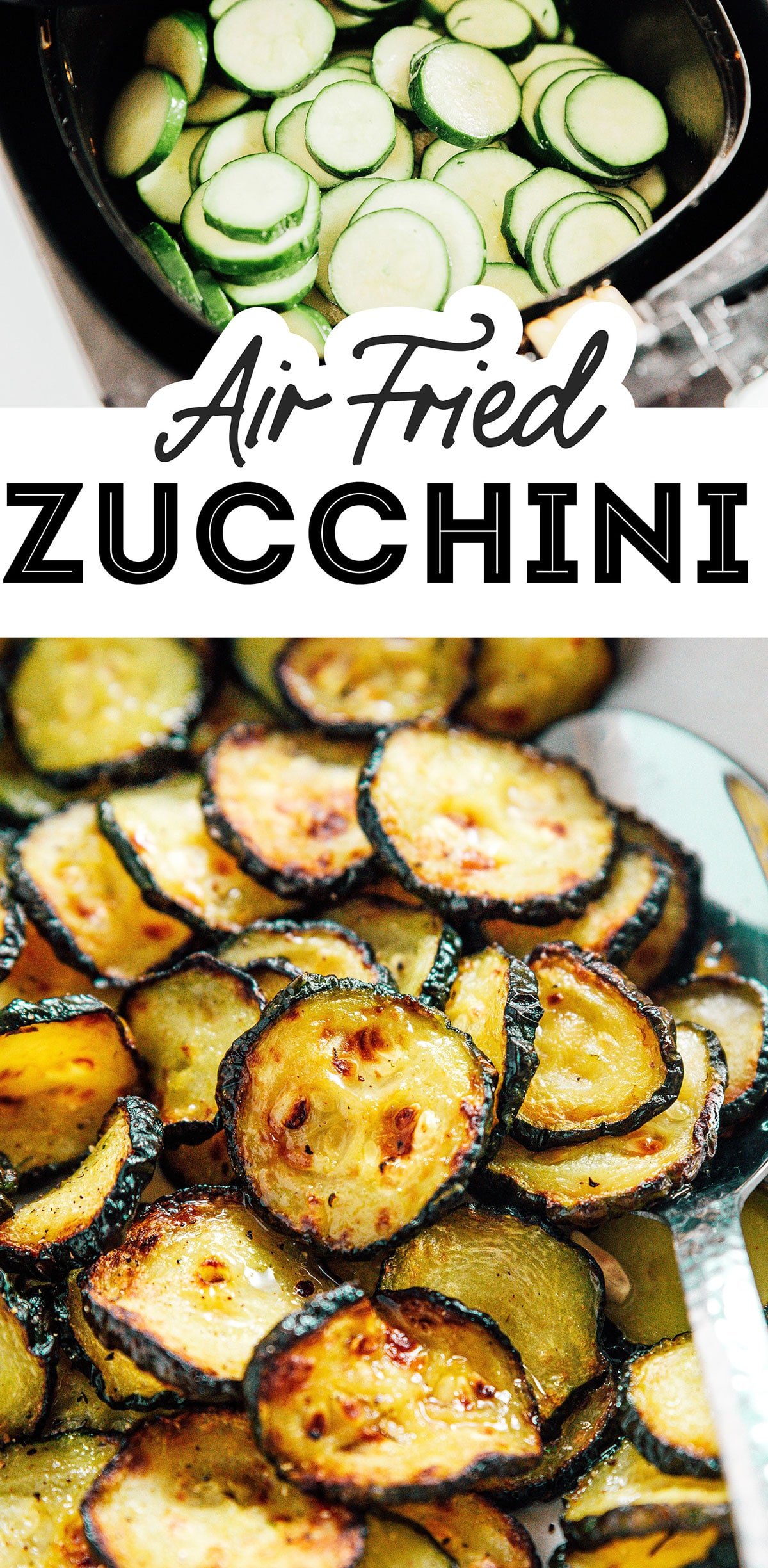 3 Ingredient Crispy Air Fried Zucchini Chips | Live Eat Learn
