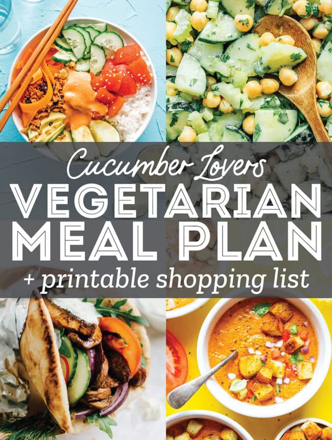 Meal Plan: A Week Of Cucumber Recipes | Live Eat Learn