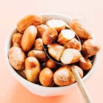 Jackfruit seeds in a bowl.