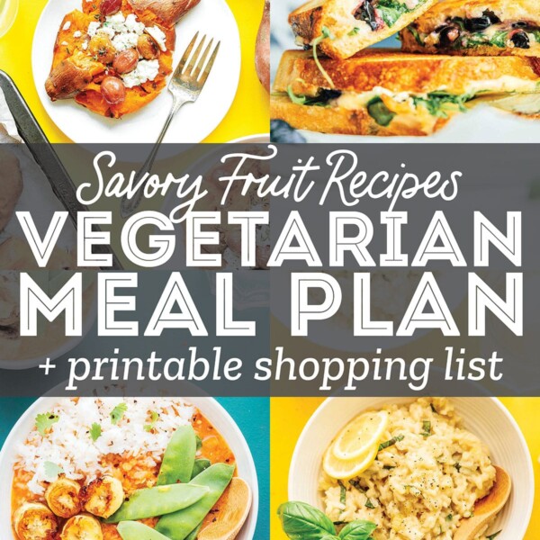 Decorative image that says "BBQ recipes vegetarian meal plan"