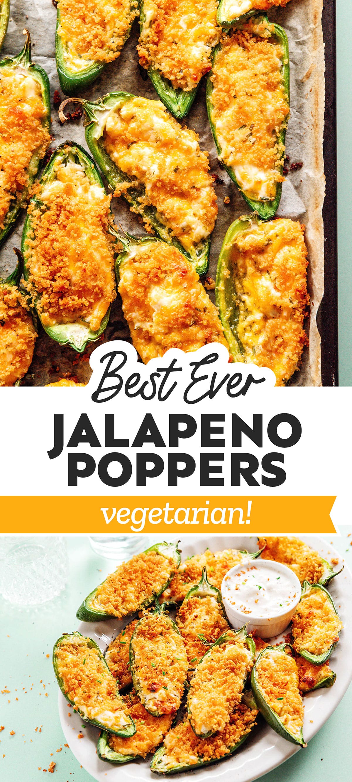 Baked Vegetarian Jalapeño Poppers | Live Eat Learn
